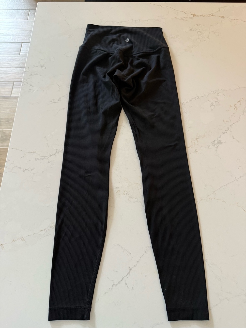 lululemon athletica Black Ribbed High-Rise Leggings